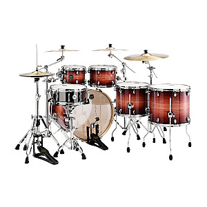 Mapex Armory AR628SFE RA Studioease 6 Piece Fast Drum Set w/ Extra Deep Bass, Redwood Burst